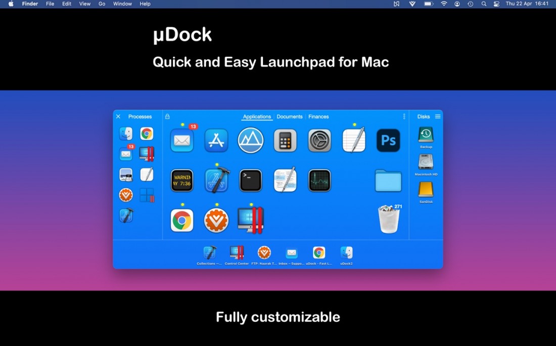 uDock 3.0.1 (30101) 轻量级Dock栏快速启动工具