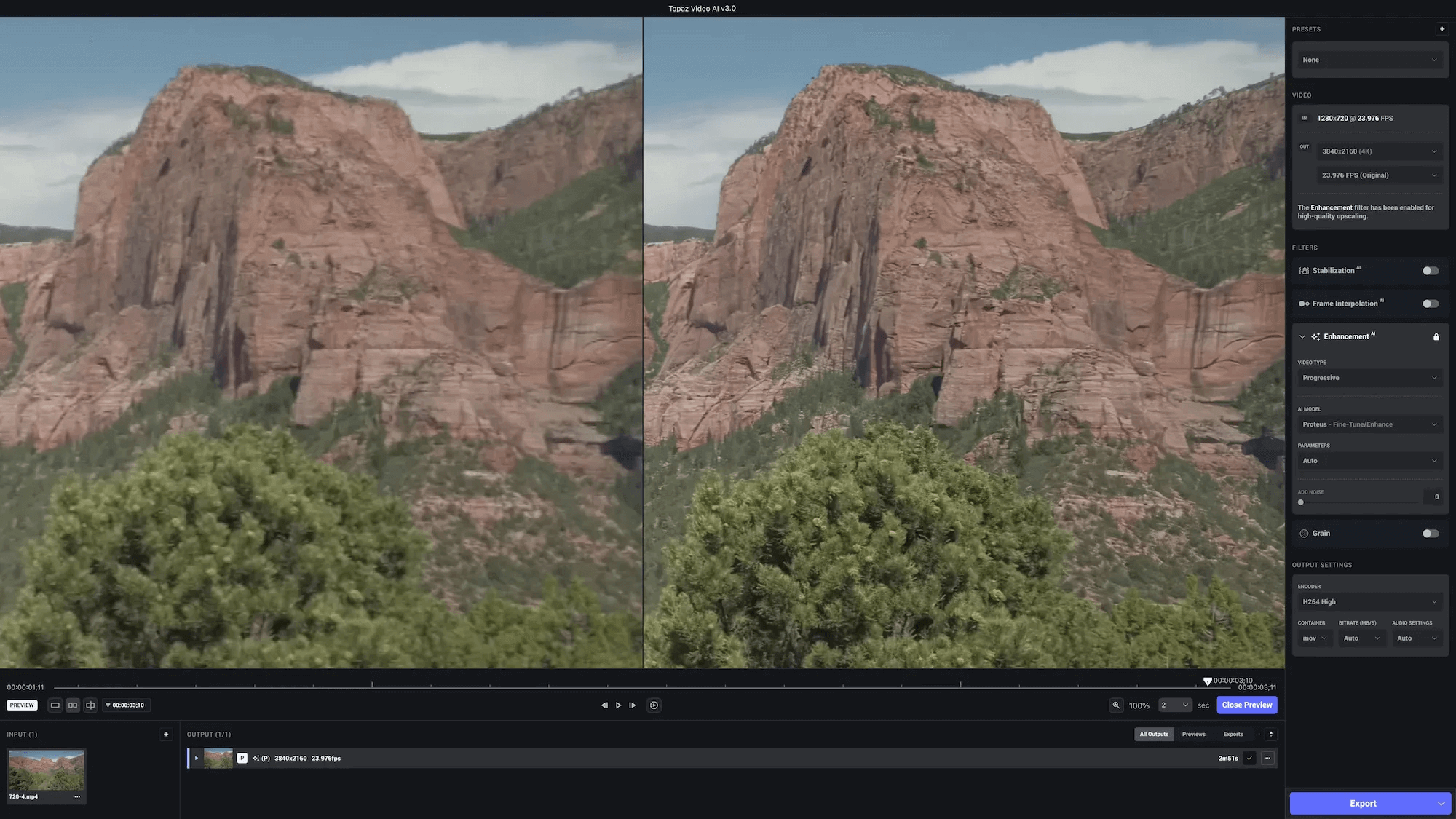 Topaz Video AI for Mac v3.1.7地表最强视频无损放大修复工具