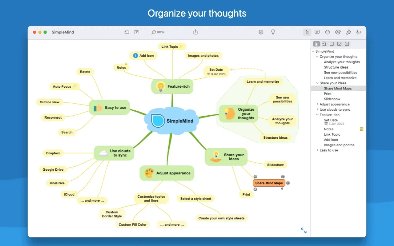 Simple Mind Pro 简单易用的思维导图工具