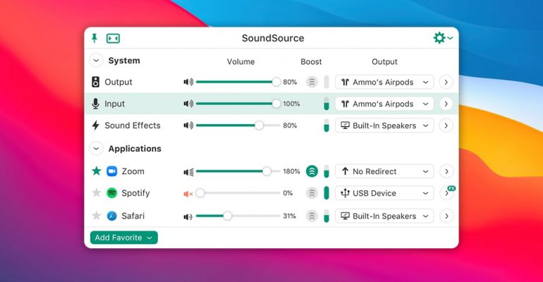 SoundSource 音频控制软件