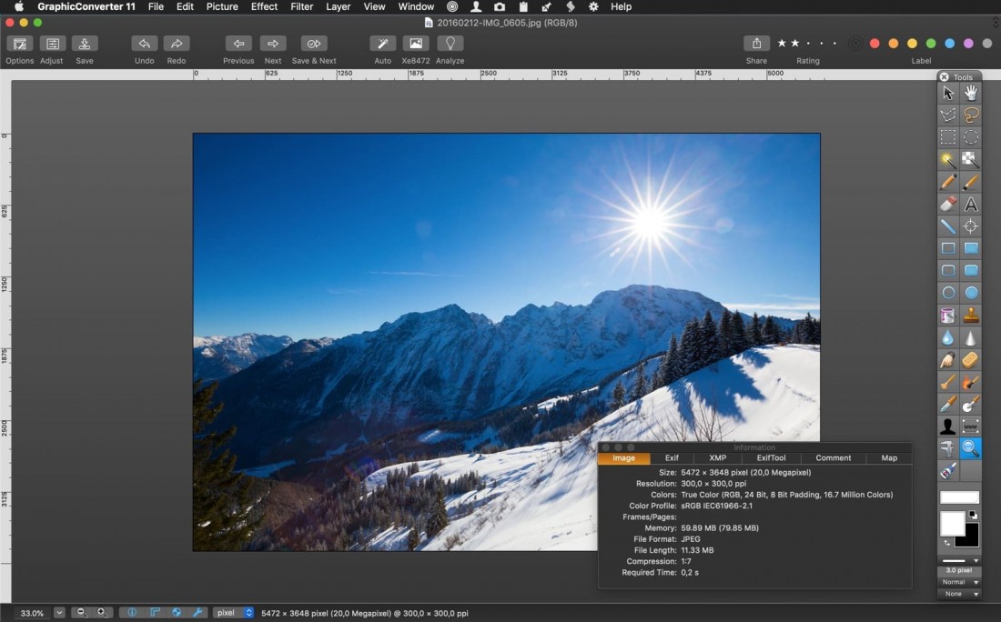 GraphicConverter 图片编辑浏览工具