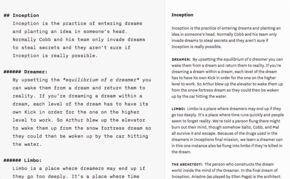 iA Writer 简单又专业的写作工具